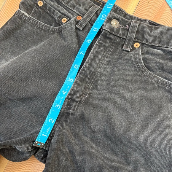 Vintage Levi’s 512 Black Denim Straight Leg Jeans - Picture 10 of 11